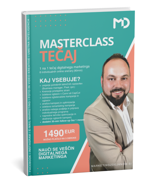 Rdeči Masterclass tečaj digitalnega marketinga